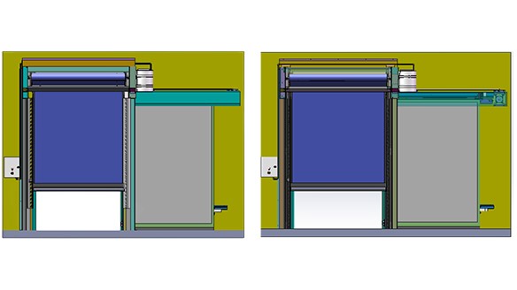 红杏视频二合一冷庫門